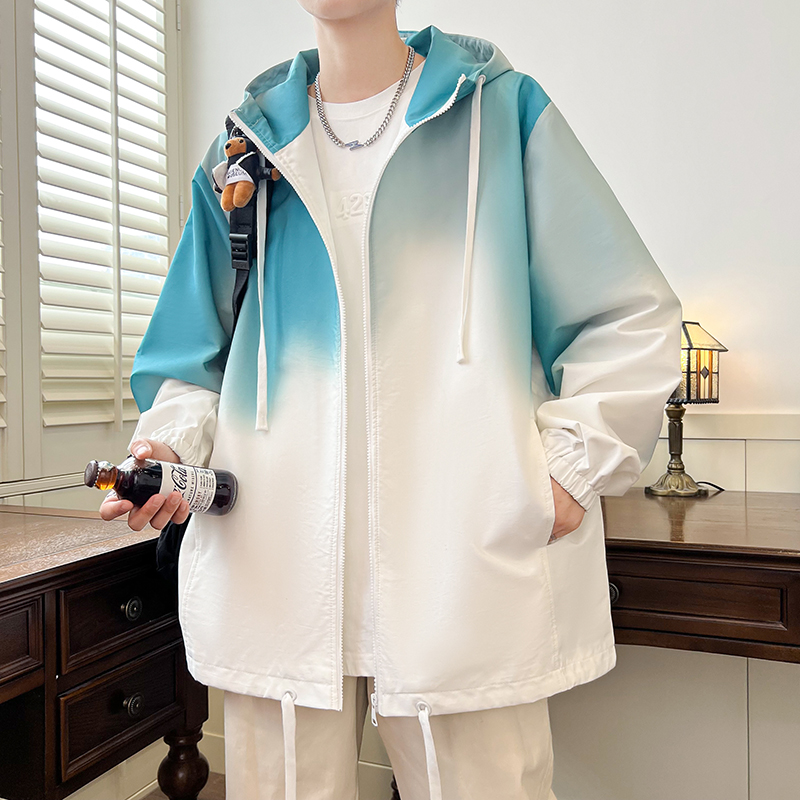 Outdoor Sport Brand Jacket - Gradient Color Men's Spring Autumn Casual