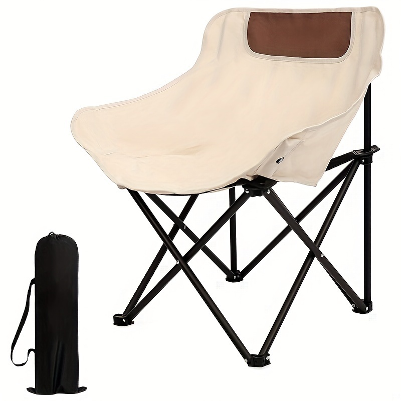 Outdoor Sport Chairs - Oversized Camping Chair with Side Pocket