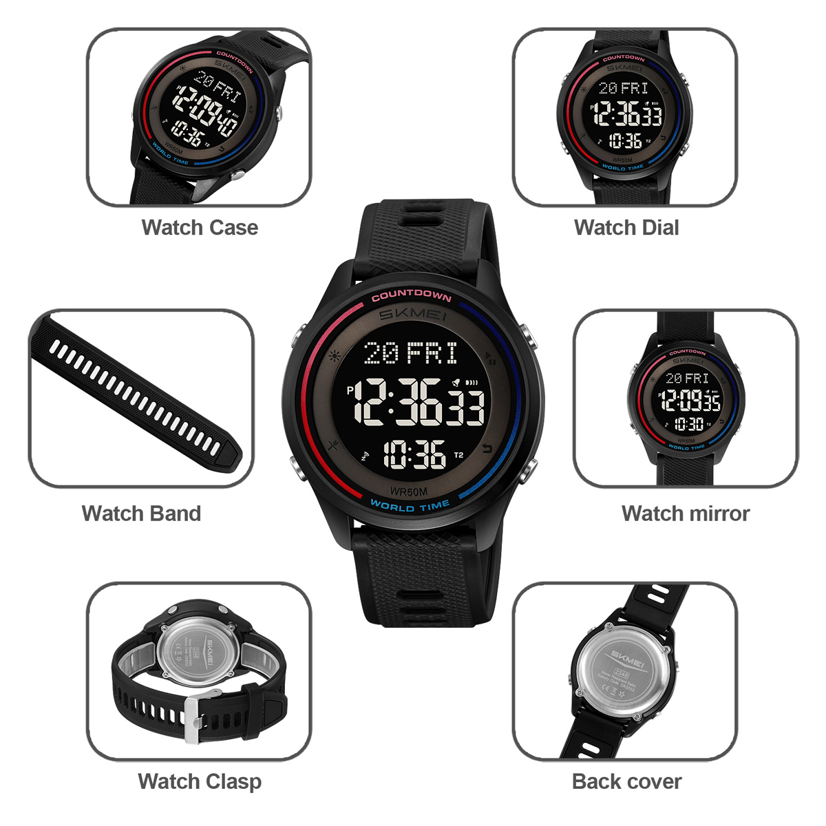 SKMEI Fashion Military Digital - Outdoor Sports List ulasan dan harga