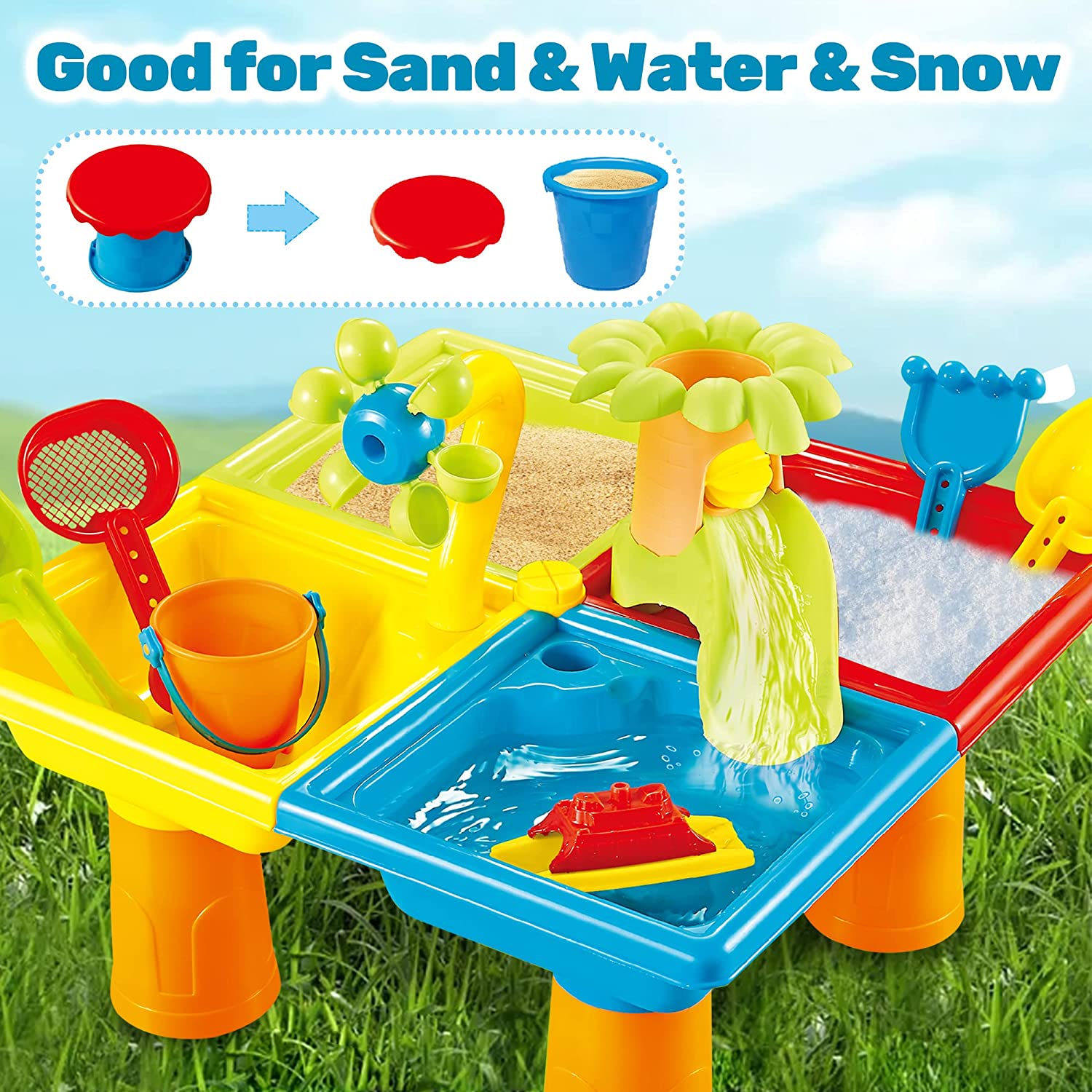 Beach Table Sand Play Toys Chi - Outdoor Sport Games For Kids ulasan dan harga