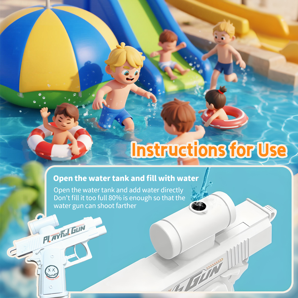 Summer Two-Way Water Gun Prank - Outdoor Sport Games For Kids ulasan dan harga