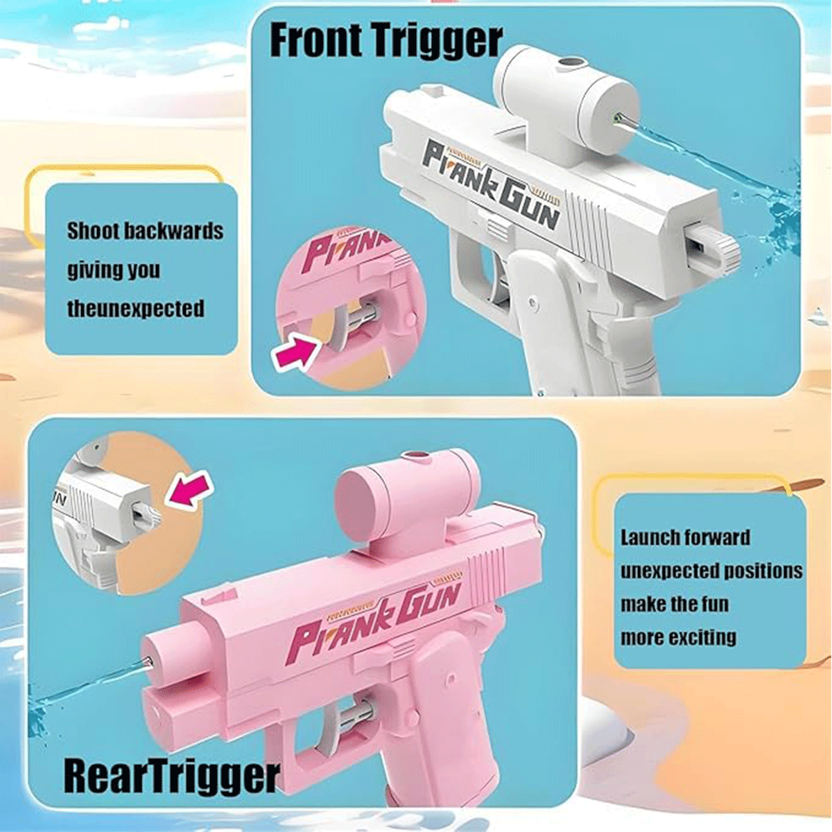 2-Way Water Gun Prank Water Bl - Outdoor Sport Games For Kids ulasan dan harga