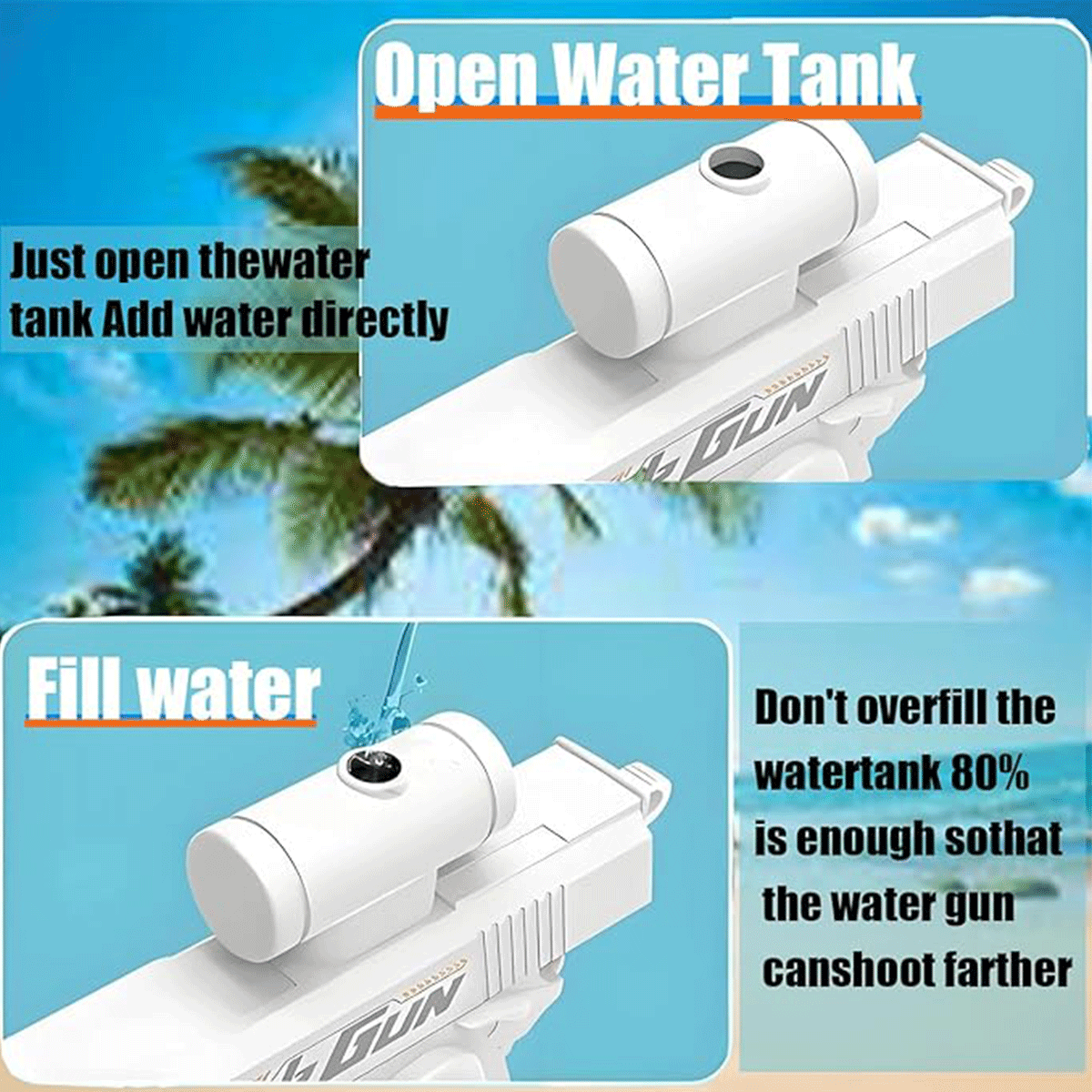 2-Way Water Gun Prank Water Bl - Outdoor Sport Games For Kids ulasan dan harga