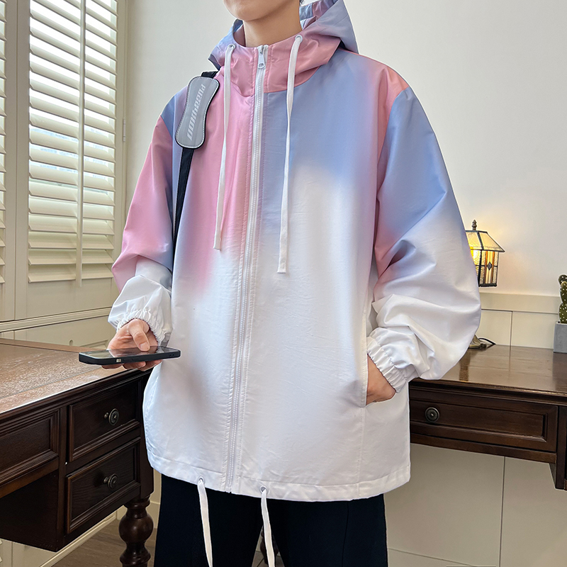 Gradient Color Men's Spring Au - Outdoor Sport Brand Jacket ulasan dan harga