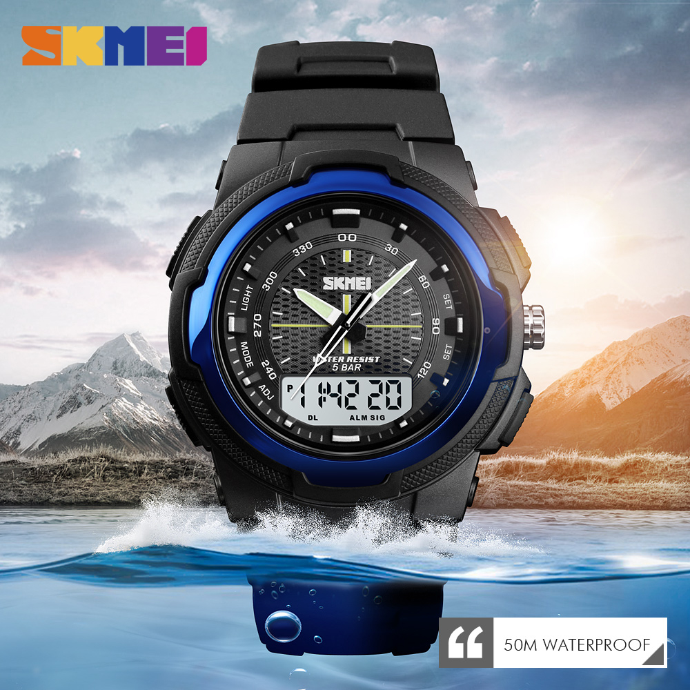 SKMEI Outdoor Back Light Dual  - Outdoor Sports List ulasan dan harga
