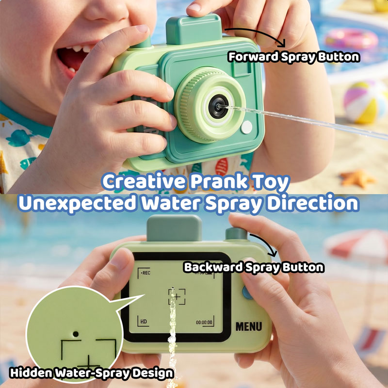 Double-sided Water Gun Camera  - Outdoor Sport Games For Kids ulasan dan harga