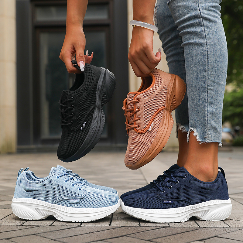 Platform Women Running Shoes B - Outdoor Sport Flooring ulasan dan harga