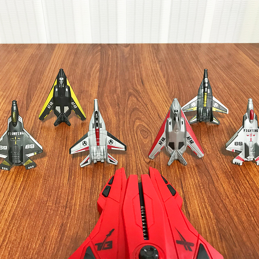 6pcs Fighter Plane Red Launche - Outdoor Sport Games For Kids ulasan dan harga