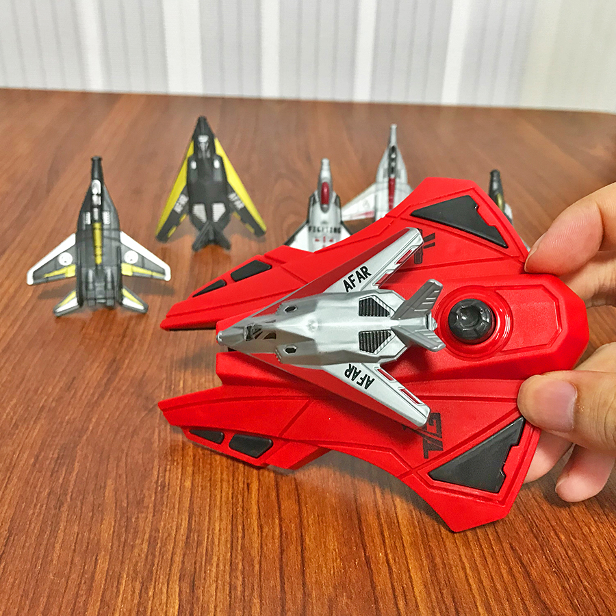 6pcs Fighter Plane Red Launche - Outdoor Sport Games For Kids ulasan dan harga